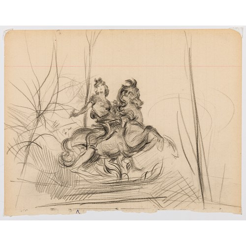 Study of Bernini’s Equestrian Statue of Louis XIV at Versailles